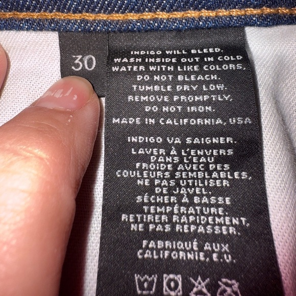 J Brand Mom Shorts Dark Wash Cut Offs - Picture 4 of 11